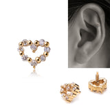 ハートの軟骨ピアス