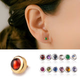 K18/Pt Birth Stone Cabochon