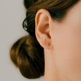 K18/Pt Diamond Flower