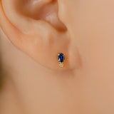 K18 Colored Stone Oval