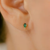 K18 Colored Stone Oval