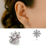 K10wg Diamond Flower