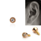 小さいダイヤモンドボディピアス