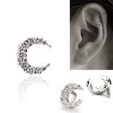 ダイヤモンド三日月ピアス