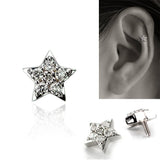 星の軟骨ピアス