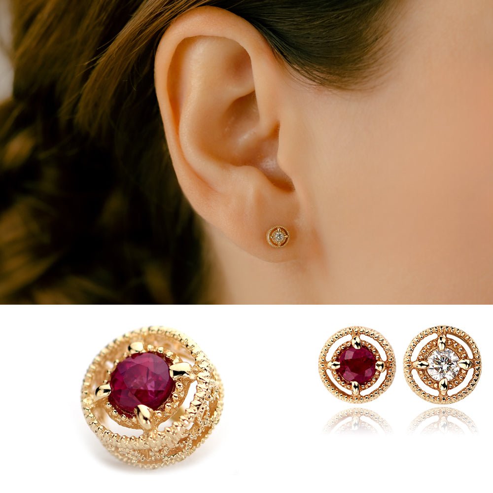 K10 レース ボディピアス │ 繊細な透かし模様がアンティークな雰囲気