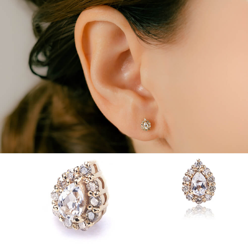 K10イエローゴールドスピネルピアス K10 イエローゴールド スピネル フープ ピアス （9830506823982