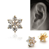 K10/Pt Diamond Flower