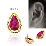 ルビーのボディピアス