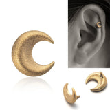 可愛い月のピアス