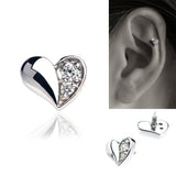 ハートのボディピアス