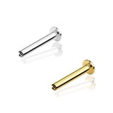 K18/Pt Labret Stud 14G/16G