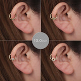 K18/Pt Segment Ring Barbell 14G/16G