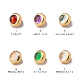 K18/Pt Birth Stone Cabochon