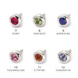 K18/Pt Birth Stone Dot S