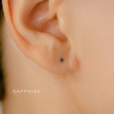 K18/Pt Birthstone Prong XS