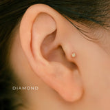 K18/Pt Birthstone Prong XS