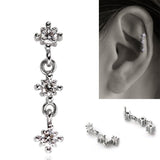 プラチナボディピアス