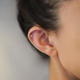 K18/Pt Diamond Flower