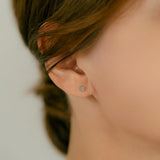 K18/Pt Diamond Flower