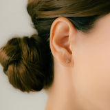 K18/Pt Diamond Flower