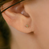 K18/Pt Diamond Flower