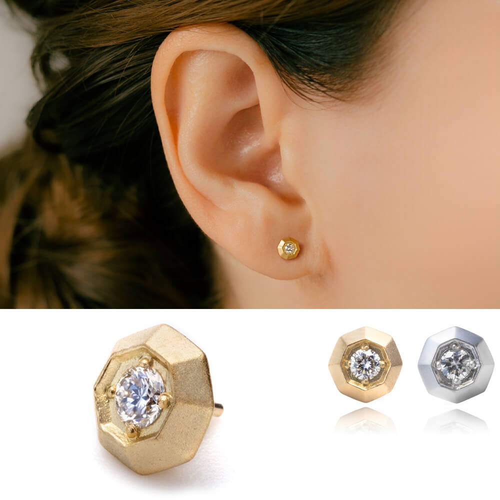 プラチナ ダイヤ ピアス 片耳0.5ct×2 管理番号686449 ×1ペア 218