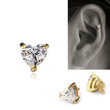 K18/Pt Heartshape Diamond