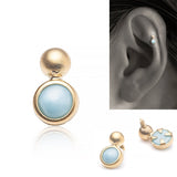 K18ラリマーボディピアス