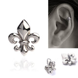 百合の紋章プラチナピアス