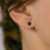 K18/Pt Oval Sapphire