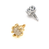 ラフダイヤモンドピアス