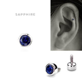 Pt Colored Stone Bezel