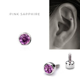 Pt Colored Stone Bezel