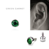 Pt Colored Stone Bezel