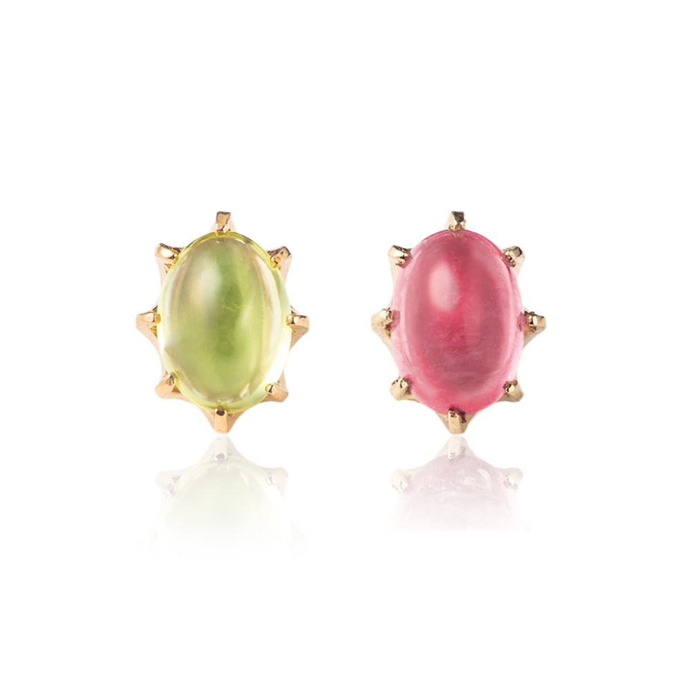 カボッションカット天然石のジュエリーボディピアス・軟骨ピアス