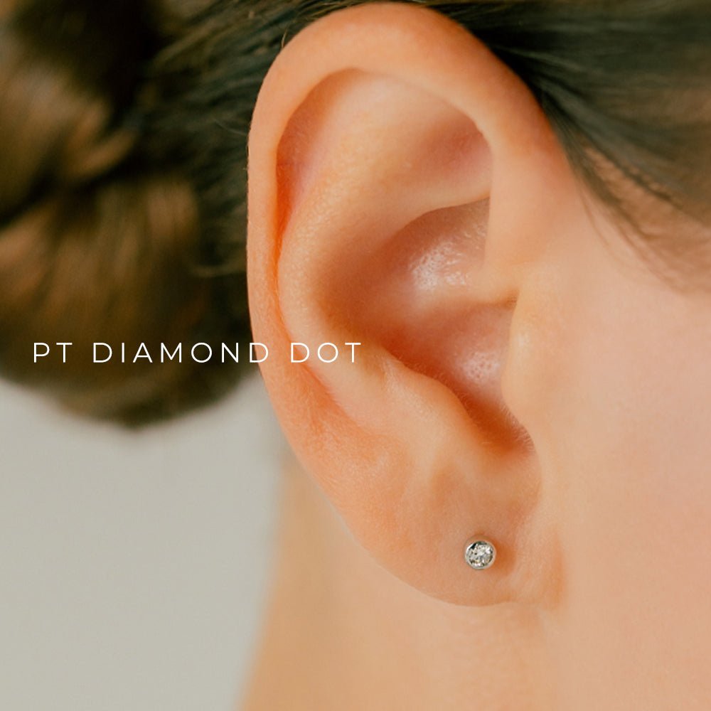 14G セット ボディピアス│ファーストピアスにオススメ K18/Pt 3mm
