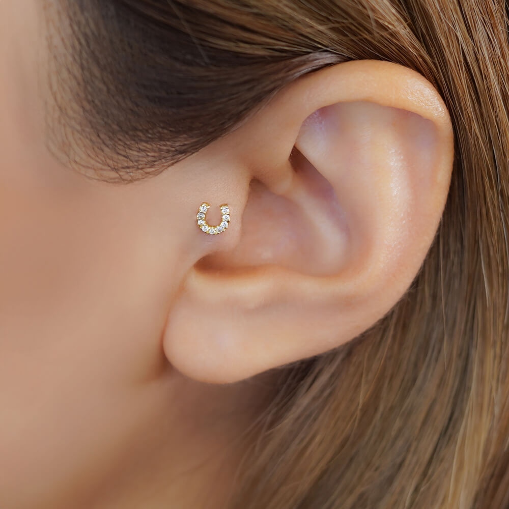 sjx ホースシュー K18 ピアス sjx ホースシュー K18 ピアス メンズ
