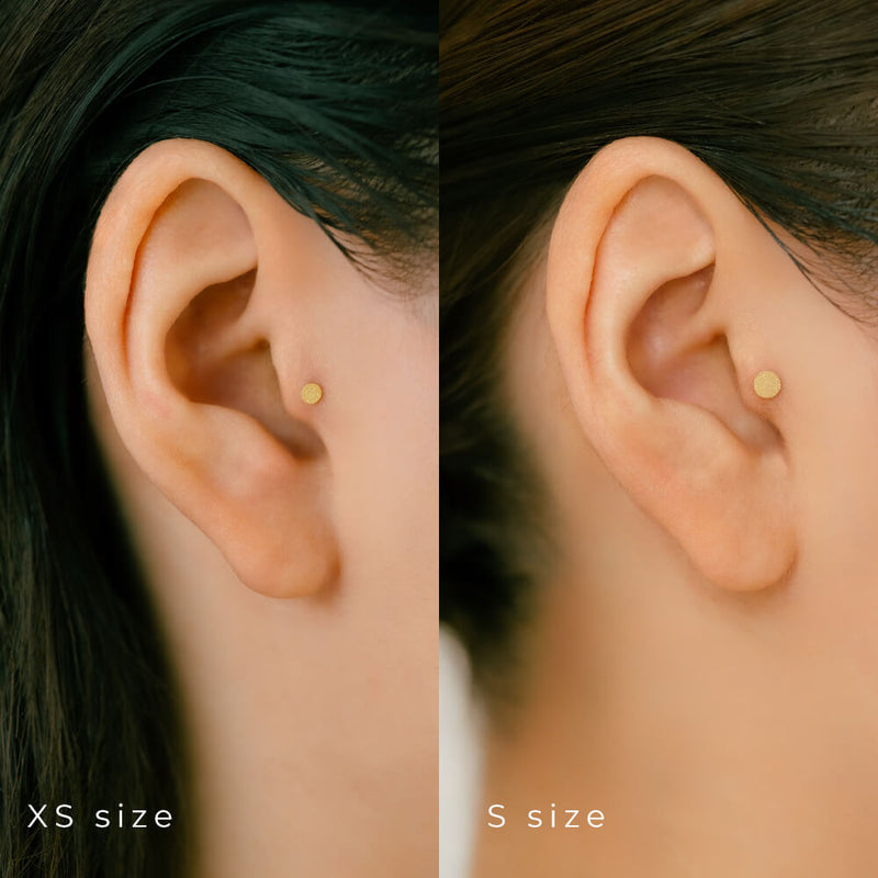 ディスク ボディピアス │キャッチ用におすすめ K18 プラチナ プレート