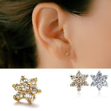 K18/Pt Diamond Flower