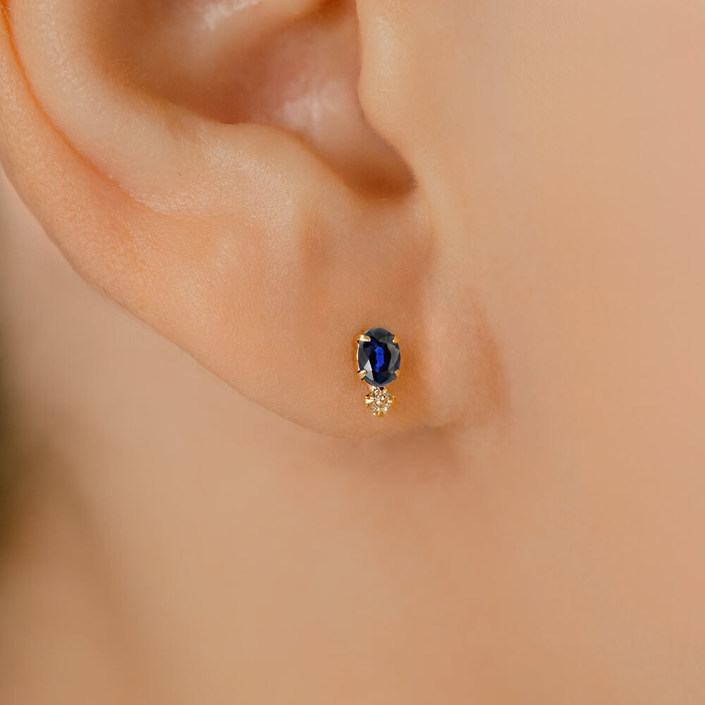 k18色石ピアス K18 天然カラーストーン 軟骨ピアス – PICOLLET