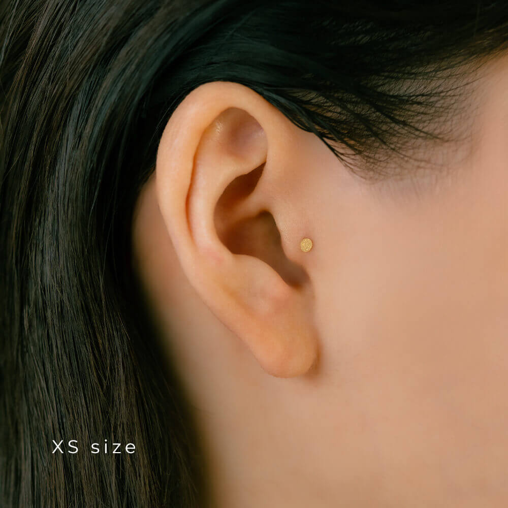 ディスク ボディピアス │キャッチ用におすすめ K18 プラチナ プレート