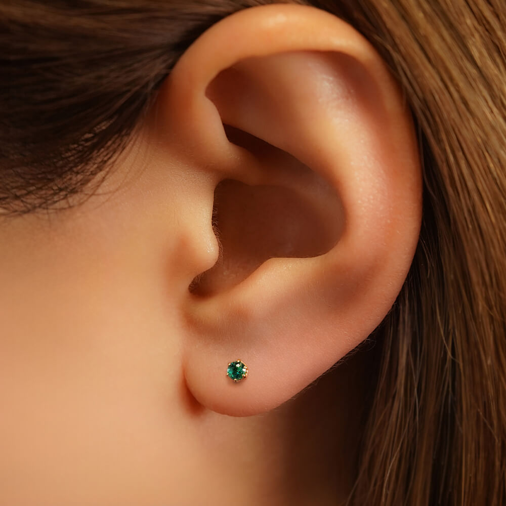 K18/Pt グランディディエライト ボディピアスパーツ │ トラガス