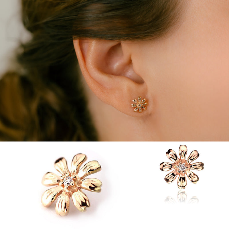 K10pg Diamond Flower