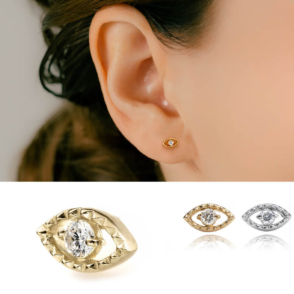 K18/Pt Diamond Eye