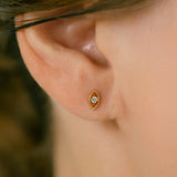 K18/Pt Diamond Eye