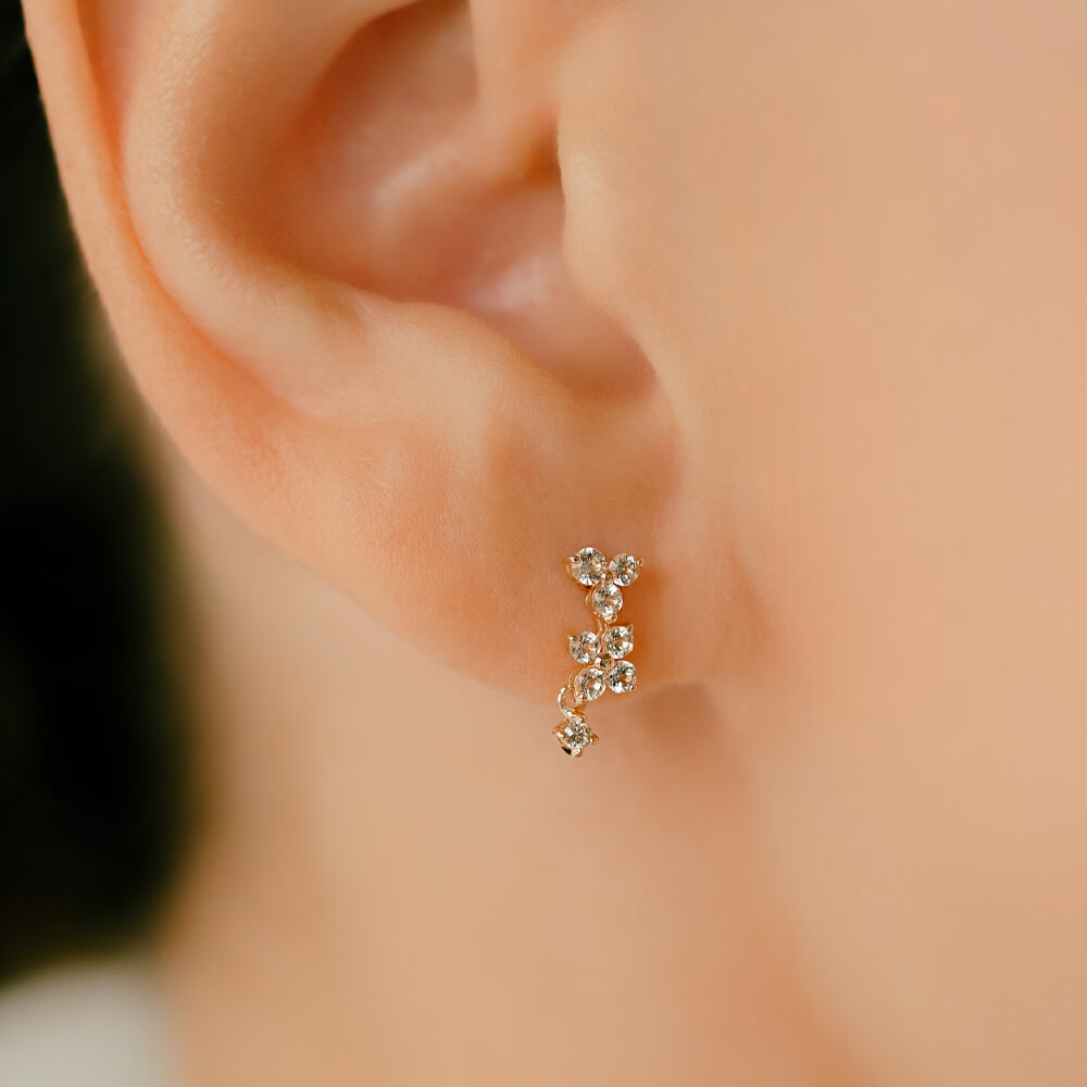 揺れるダイヤモンド ちょっとオトナのボディピアス│軟骨ピアス – PICOLLET