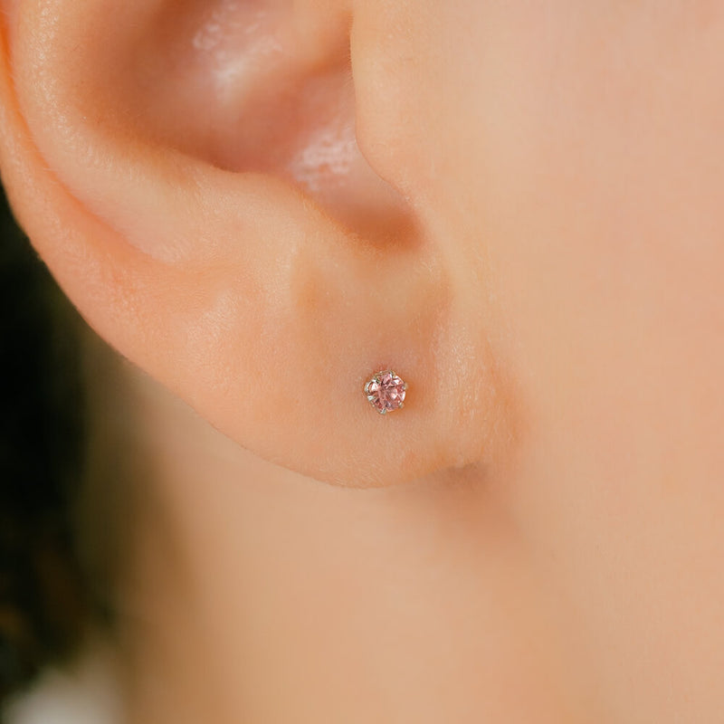 K18/Pt Padparadscha Sapphire