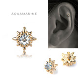 K10 Colored Stone Star