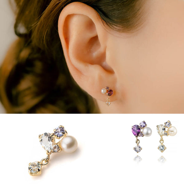 耳元を華やかに彩る ジュエリーボディピアス – PICOLLET